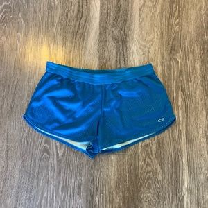 Blue workout/running shorts